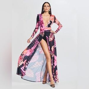 Retrofête ANGELA DRESS tropical leaf